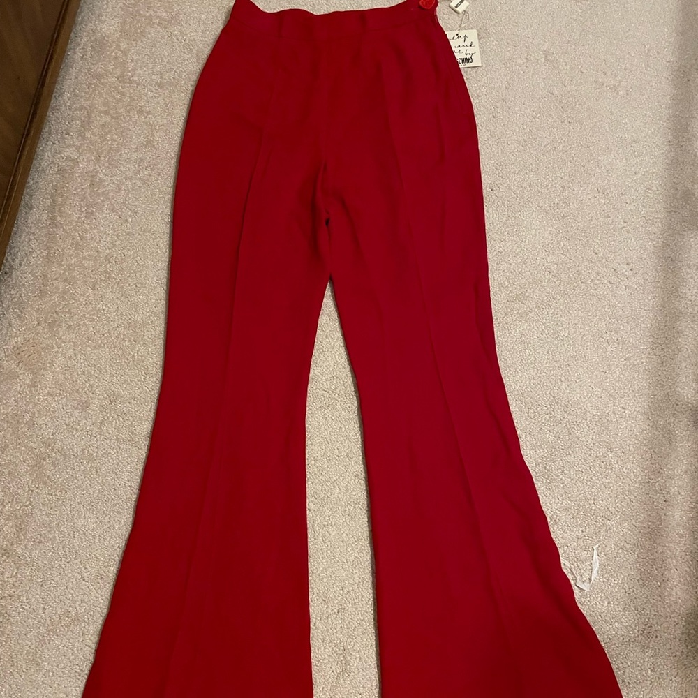 Moschino flare pants size 8